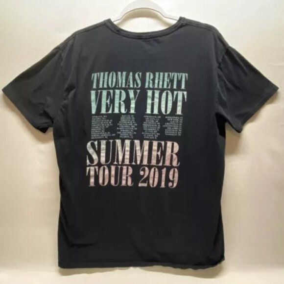 Thomas Rhett Tour 2019 Shirt Adult XL Black 100% Cotton Tee Very Hot Summer - Picture 2 of 6
